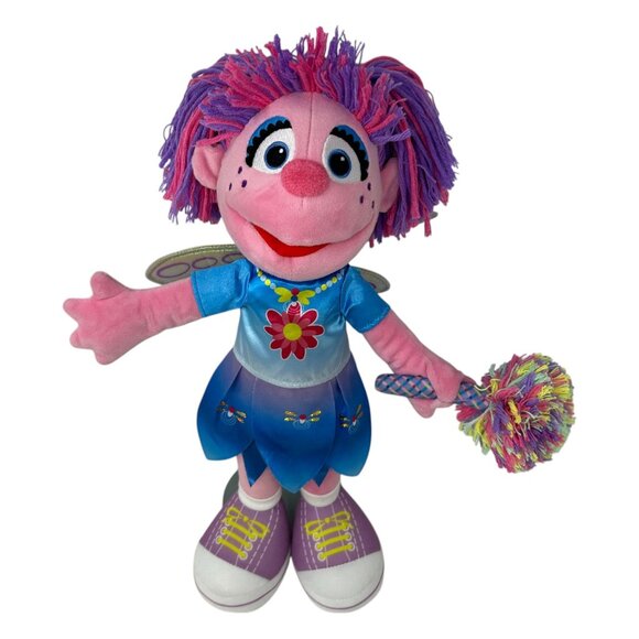 Sesame Street Abby Cadabby Plush Doll 16" Fairy Wings Sesame Place Exclusive - Picture 3 of 14